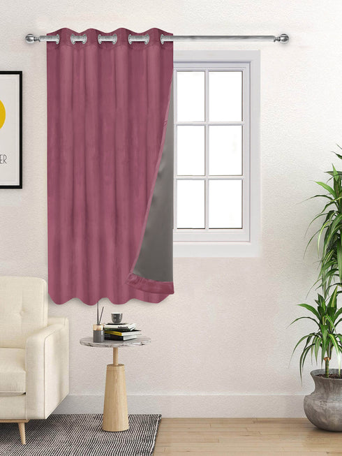 LA CREME Plain Velvet Curtain