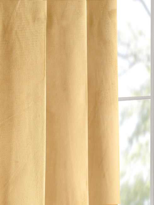 LA CREME Plain Velvet Curtain