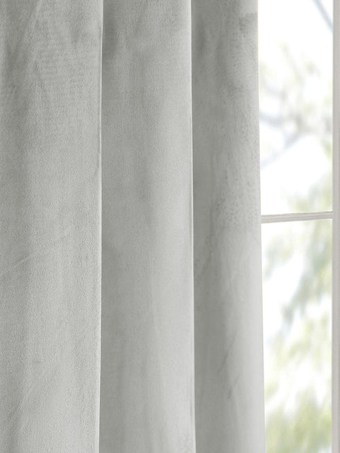 LA CREME Plain Velvet Curtain