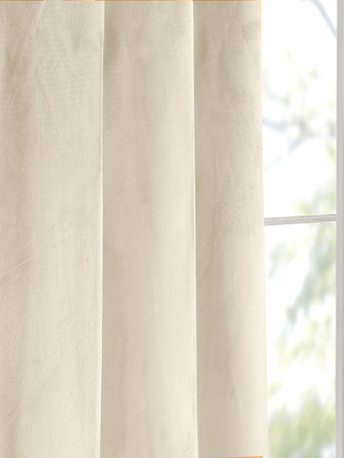 LA CREME Plain Velvet Curtain