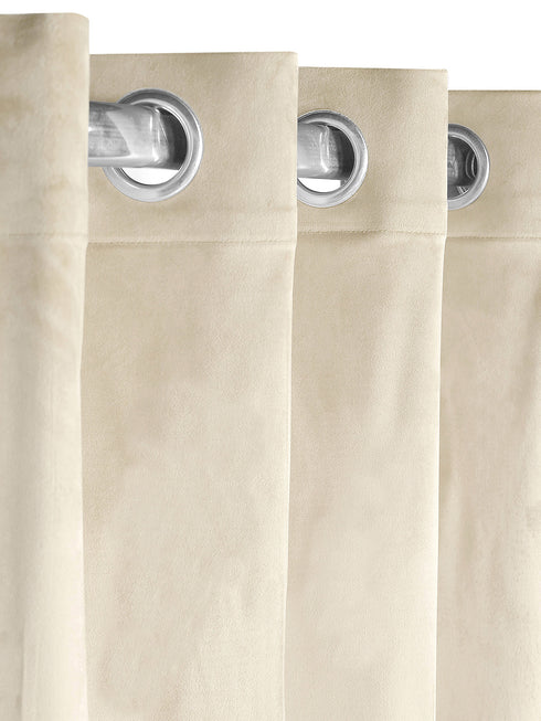 LA CREME Plain Velvet Curtain