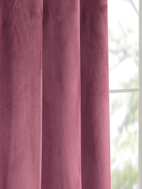 LA CREME Plain Velvet Curtain