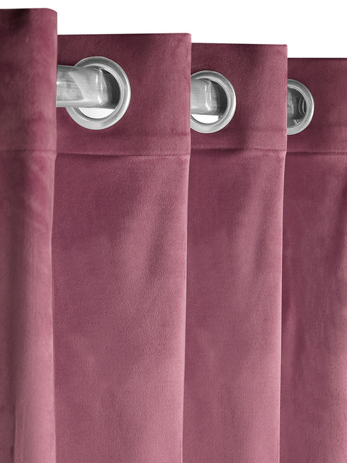 LA CREME Plain Velvet Curtain