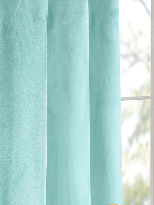 LA CREME Plain Velvet Curtain