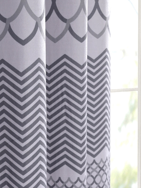 QUITE SPACE Velvet Digital Print Curtain | Stylish & Modern Design