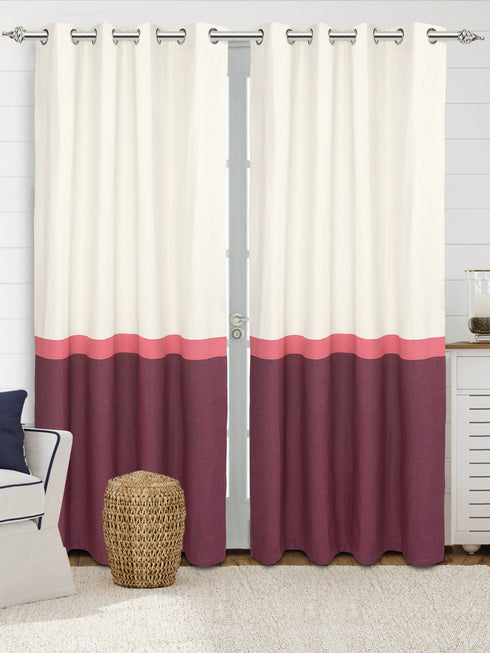 Saral Home Awning Woven Cotton Curtains