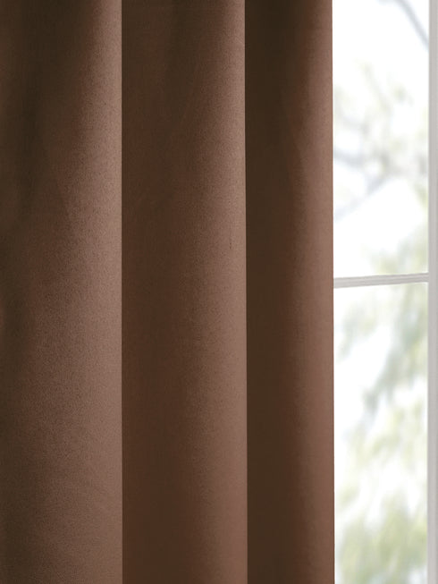 BLACKOUT Satin Curtains