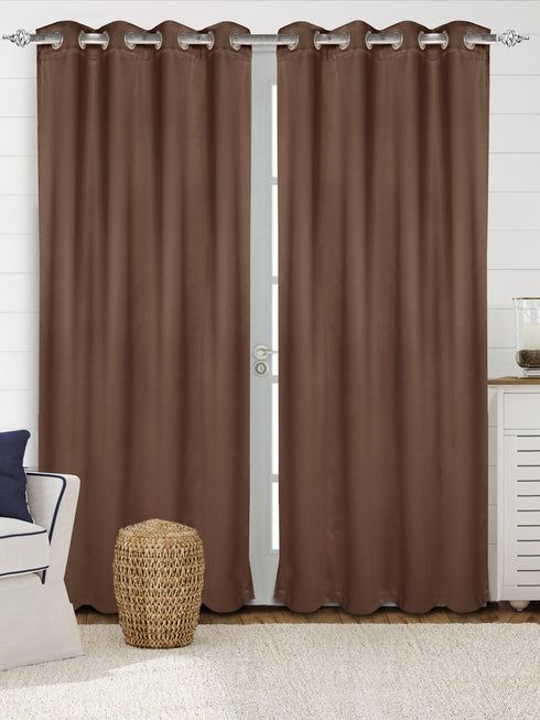 BLACKOUT Satin Curtains