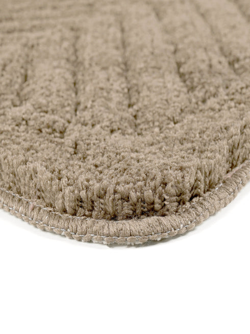 Brown bathmat set
