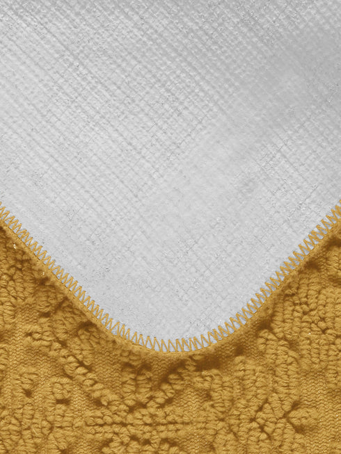 Anti slip cotton bathmat set