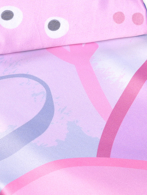 Peppa Pig Kids Bed Sheet Combo | 1 Pillow Cover & Shaped Cushion Included | 60x90 Inches
