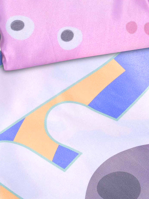 Peppa Pig Single Bed Sheet | Micro Polyester Fabric with 1 Pillow Cover | 60x90 Inches