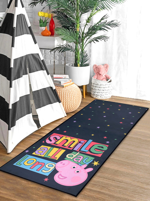 Peppa Pig Kids Yoga Mat Non Slip, All Purpose Fitness and workout Mat for Boys & Girls. Features Peppa and Friends Size: 7mm Thickness