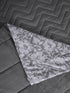 GIFT BOX | Kanan Grey Cotton Bedsheet-Cover | Matching Grey Reversible Quilt/Comforter | Combo Set For Gift & Daily Use