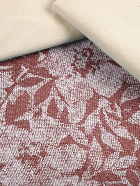 GIFT BOX | Kanan Mauve Cotton Bedsheet-Cover | Matching Mauve Reversible Quilt/Comforter | Combo Set For Gift & Daily Use