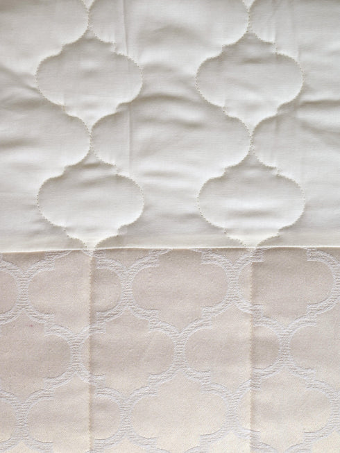 GIFT BOX | NOOR Ivory Cotton Bedsheet-Cover | Matching Ivory Reversible Quilt/Comforter | Combo Set For Gift & Daily Use