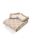 GIFT BOX | NOOR Beige Cotton Bedsheet-Cover | Matching Beige Reversible Quilt/Comforter | Combo Set For Gift & Daily Use
