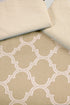 GIFT BOX | NOOR Beige Cotton Bedsheet-Cover | Matching Beige Reversible Quilt/Comforter | Combo Set For Gift & Daily Use