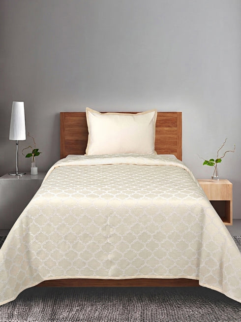 Noor Cotton Bed Cover-Sheet Set with 2 Pillow Covers