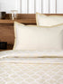 GIFT BOX | NOOR Ivory Cotton Bedsheet-Cover | Matching Ivory Reversible Quilt/Comforter | Combo Set For Gift & Daily Use