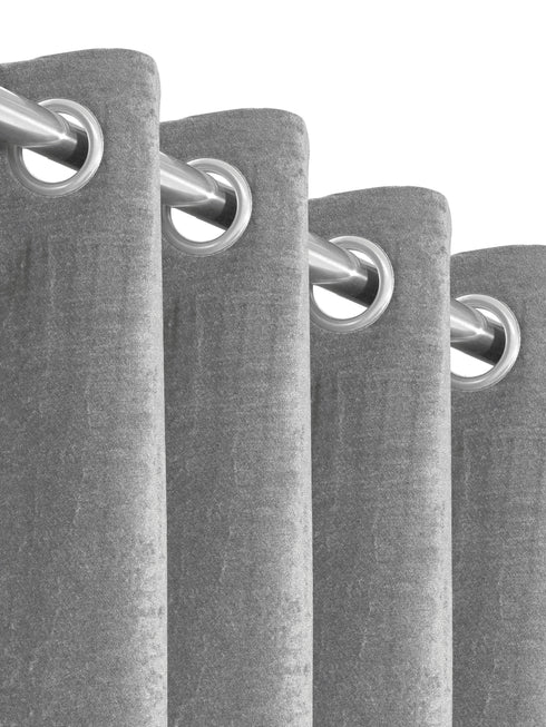 Reversible Glaze Blackout Curtain | Double Sided Satin & Velvet | Washable Non-Fading Non Shrinking