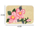 PINKY Microfiber with Anti-skid Backing Bath Mat |Water Absorbing Mat | Washable Quick Drying Footmat | Home, Bathroom, Bedroom, Kitchen | Floral Pattern