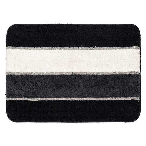 TRIS Soft Thick Microfiber Anti-Skid Bath Mats |Water Absorbing Mat | Washable Quick Drying Footmat | Home, Bathroom, Bedroom, Kitchen | Stripe Floor Mat