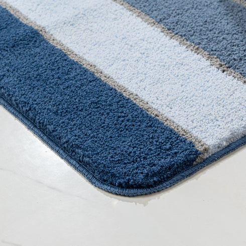 TRIS Soft Thick Microfiber Anti-Skid Bath Mats |Water Absorbing Mat | Washable Quick Drying Footmat | Home, Bathroom, Bedroom, Kitchen | Stripe Floor Mat