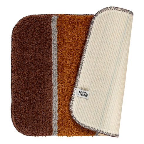 TRIS Soft Thick Microfiber Anti-Skid Bath Mats |Water Absorbing Mat | Washable Quick Drying Footmat | Home, Bathroom, Bedroom, Kitchen | Stripe Floor Mat