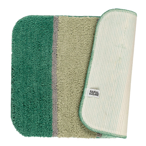 TRIS Soft Thick Microfiber Anti-Skid Bath Mats |Water Absorbing Mat | Washable Quick Drying Footmat | Home, Bathroom, Bedroom, Kitchen | Stripe Floor Mat