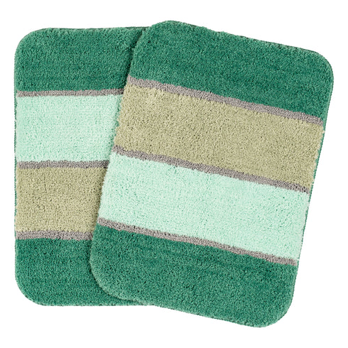 TRIS Soft Thick Microfiber Anti-Skid Bath Mats |Water Absorbing Mat | Washable Quick Drying Footmat | Home, Bathroom, Bedroom, Kitchen | Stripe Floor Mat