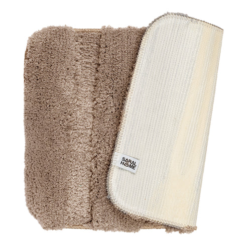 GIA Stripe Soft Microfiber Non Slip Thick Fluffy Soft Bath Mats |Water Absorbing Mat | Washable Quick Drying Foot mat | Home, Bathroom, Bedroom, Kitchen | Floor Mat