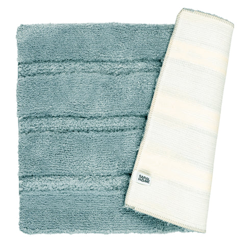 GIA Stripe Soft Microfiber Non Slip Thick Fluffy Soft Bath Mats |Water Absorbing Mat | Washable Quick Drying Foot mat | Home, Bathroom, Bedroom, Kitchen | Floor Mat