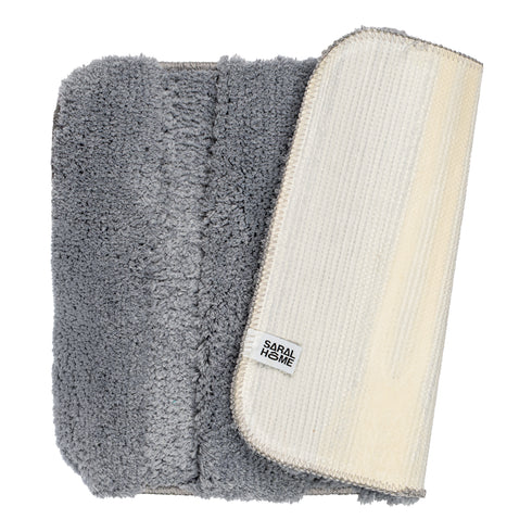 GIA Stripe Soft Microfiber Non Slip Thick Fluffy Soft Bath Mats |Water Absorbing Mat | Washable Quick Drying Foot mat | Home, Bathroom, Bedroom, Kitchen | Floor Mat