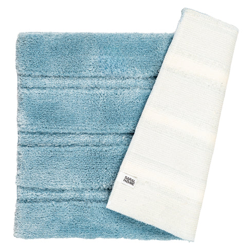 GIA Stripe Soft Microfiber Non Slip Thick Fluffy Soft Bath Mats |Water Absorbing Mat | Washable Quick Drying Foot mat | Home, Bathroom, Bedroom, Kitchen | Floor Mat