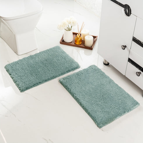 GIA Solid Soft Microfiber Non Slip Thick Fluffy Soft Bath Mats |Water Absorbing Mat | Washable Quick Drying Foot mat | Home, Bathroom, Bedroom, Kitchen | Solid Floor Mat
