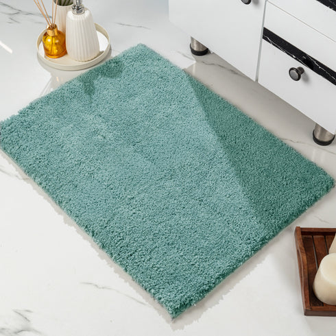 GIA Solid Soft Microfiber Non Slip Thick Fluffy Soft Bath Mats |Water Absorbing Mat | Washable Quick Drying Foot mat | Home, Bathroom, Bedroom, Kitchen | Solid Floor Mat