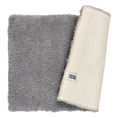 GIA Solid Soft Microfiber Non Slip Thick Fluffy Soft Bath Mats |Water Absorbing Mat | Washable Quick Drying Foot mat | Home, Bathroom, Bedroom, Kitchen | Solid Floor Mat