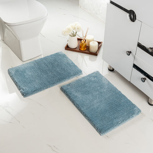 GIA Solid Soft Microfiber Non Slip Thick Fluffy Soft Bath Mats |Water Absorbing Mat | Washable Quick Drying Foot mat | Home, Bathroom, Bedroom, Kitchen | Solid Floor Mat