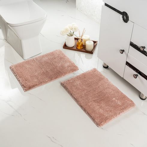 GIA Solid Soft Microfiber Non Slip Thick Fluffy Soft Bath Mats |Water Absorbing Mat | Washable Quick Drying Foot mat | Home, Bathroom, Bedroom, Kitchen | Solid Floor Mat
