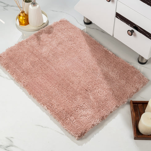 GIA Solid Soft Microfiber Non Slip Thick Fluffy Soft Bath Mats |Water Absorbing Mat | Washable Quick Drying Foot mat | Home, Bathroom, Bedroom, Kitchen | Solid Floor Mat