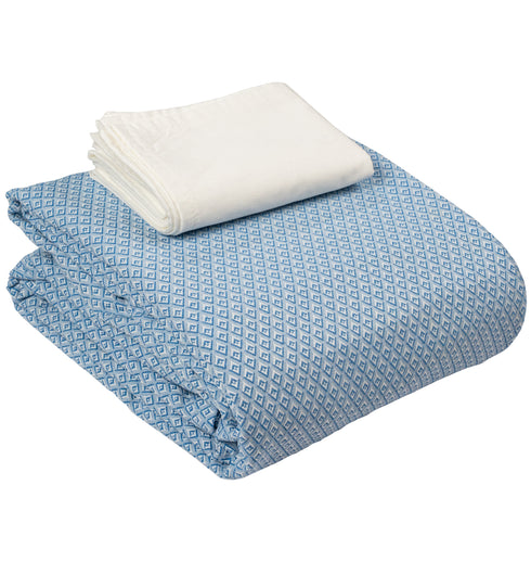 Saral Home Pure Cotton Bedsheet |Breathable Woven Bedspread with Pillow Cover | D MOND pattern |