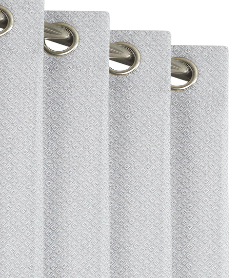 D Mond Pattern Cotton Curtain | Breathable Woven Yarn | Home Living Room Lobby Bedroom|