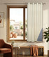 D Mond Pattern Cotton Curtain | Breathable Woven Yarn | Home Living Room Lobby Bedroom|