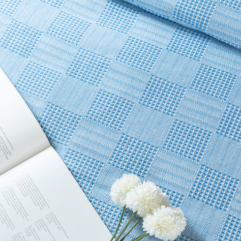 Saral Home Pure Cotton Bedsheet Set |Breathable Woven Bedspread with Pillow Cover | Huck Lace pattern |