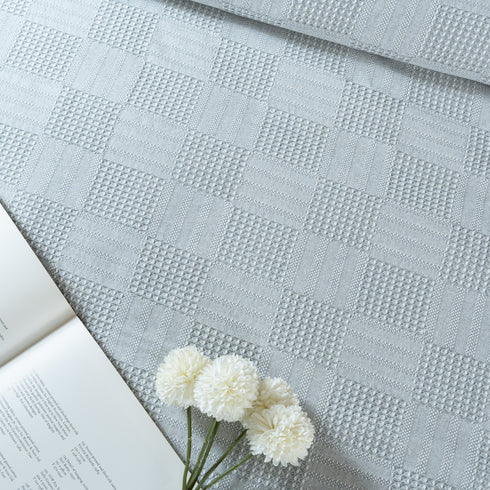 Saral Home Pure Cotton Bedsheet Set |Breathable Woven Bedspread with Pillow Cover | Huck Lace pattern |