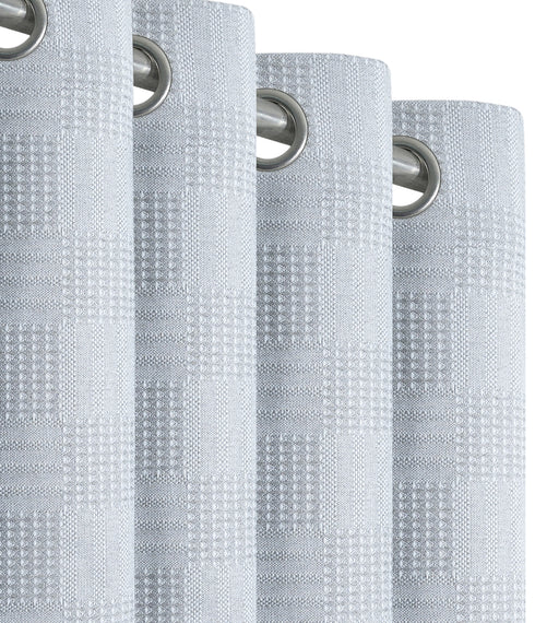 Huck Lace Pattern Cotton Curtain | Breathable Woven Yarn | Home Living Room Lobby Bedroom|