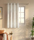 Huck Lace Pattern Cotton Curtain | Breathable Woven Yarn | Home Living Room Lobby Bedroom|