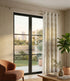 Huck Lace Pattern Cotton Curtain | Breathable Woven Yarn | Home Living Room Lobby Bedroom|