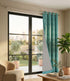 Huck Lace Pattern Cotton Curtain | Breathable Woven Yarn | Home Living Room Lobby Bedroom|